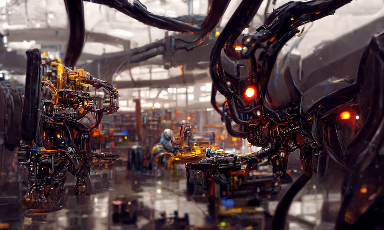 The mechanical universe banner